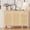 Nature Wood, variant on Sideboard Buffet Cabinet with Storage, Accent Coffee Bar Cabinet with Drawers & Doors, Fluted Kitchen Storage Cabinets with Adjustable Shelf, Walnut Brown