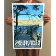 thumbnail image 4 of Galien River County Park Vintage Travel Poster / Postcard WPA Style Retro Michigan, 4 of 4