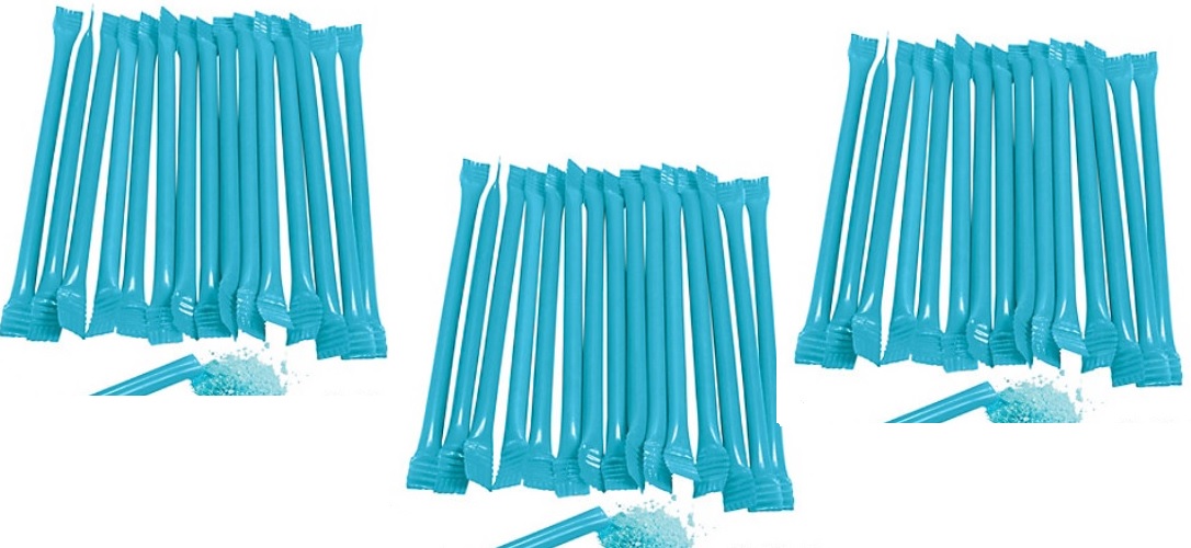 Blue Candy Straws Edibles 240 Pieces