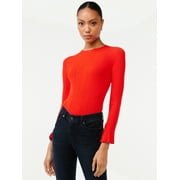 Scoop Women's Knit Long Sleeve Bodysuit