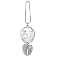 thumbnail image 1 of mas Snowman Snowflake Tree Sketch Silver Wing Car Pendant Decoration, 1 of 4