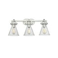 thumbnail image 2 of Innovations Lighting - Newton Cone - 3 Light Bath Vanity In Industrial Style-12, 2 of 5