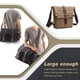 thumbnail image 5 of Mujeres Hombre Bolso Bolso Cámara Libro Bolera Cartera Almacenamiento Crossbody Pack Amplio Capacidad Camping Flap Messenger Bolso Bolsillos múltiples Khaki Pequeño Methold AP004585-02, 5 of 6