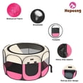 thumbnail image 4 of Corralito portátil para mascotas HEPEENG de 8 paneles para interiores/exteriores, 4 of 7