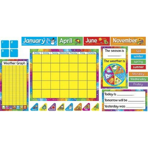 Trend Enterprises Trend Enterprises Year Around Calendar Bulletin Board Trend Enterprises Trend Enterprises Year Around Calendar Bulletin Board