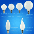 thumbnail image 3 of Bombilla LED G45G80G95G125LED de cristal con forma de bola de dragón, color blanco leche, 110 V-220 V, para espejo cosmético, frontal, 12 V, 24 V, 3 of 5