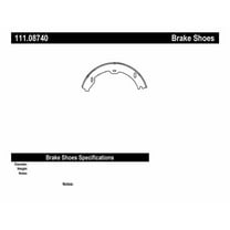 Centric 111.08740 Centric Brake Shoes
