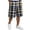 29# Dark Blue, variant on Men's Y2K Vintage Plaid Lounge Shorts Loose Fit Elastic Drawstring Waist Lightweight Summer Bermuda Casual Pants Black 3XL
