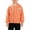 Orange, variant on Coerni Girls Cute Badge Baseball Jackets Snap Button Down Cardigan Solid Varsity Jacket Teen Kids Casual Preppy Outerwear