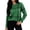 Green, variant on Sorvello Women's Plaid Knit Sweater, Oversized Crewneck Pullover Long Sleeve, Ribbed Cuffs & Hem Casual Fall Style Beige L