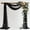 Black, variant on VGMiu Wedding Arch Draping Fabric 28.7 x 20 FT Ivory Sheer Fabrics Arch Backdrop Drape for Wedding Ceremony Birthday Party Bridal Shower Decoration