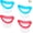 Pink, Blue, variant on 4pcs Eye Wash Cup Eye Wash Cleaner Kit Silicone Eyes Cleaning Cup for Rinse Portable Care Tool Transparent with Storage Container for Quick Relief Tired Dust Cleaning Makeup Irritants