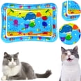 thumbnail image 4 of Tummy Time Water Play Mat Sensorial Juego Con Pescado para Bo Gatos Interiores Rojo, 4 of 9