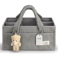 thumbnail image 2 of Baby Diaper Caddy Organizer for Changing Table, Baby Basket for Diapers, Portable Nursery Storage Basket, 2 of 14