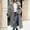 Gray, variant on Women's Plus Size Brown Faux Fur Coat with Turn-Down Collar Long Sleeve Warm Outerwear