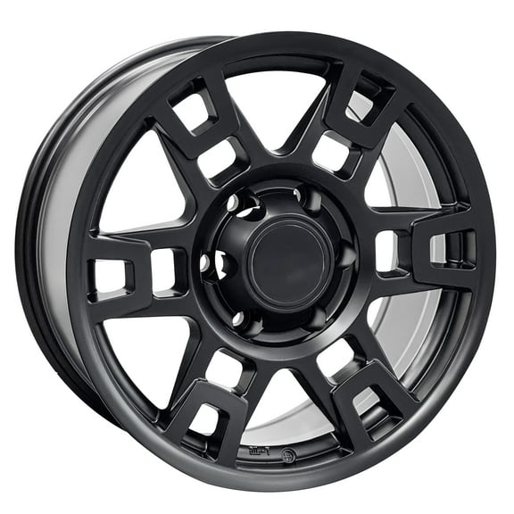 Toyota TRD Style Wheel 17x7.5 Auto Rim Matte Black 1pc.