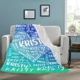 thumbnail image 2 of AISENIN Custom Blanket Gifts for Kids Personalized Baby Kids Adults Blanket Customized Name Blankets and Throws Unique Personalized Birthday Christmas Gifts, 2 of 5