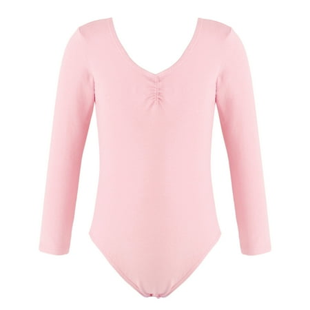 

MSemis Kids Girls Classic Long Sleeves Leotards Ballet Dance Bodysuit