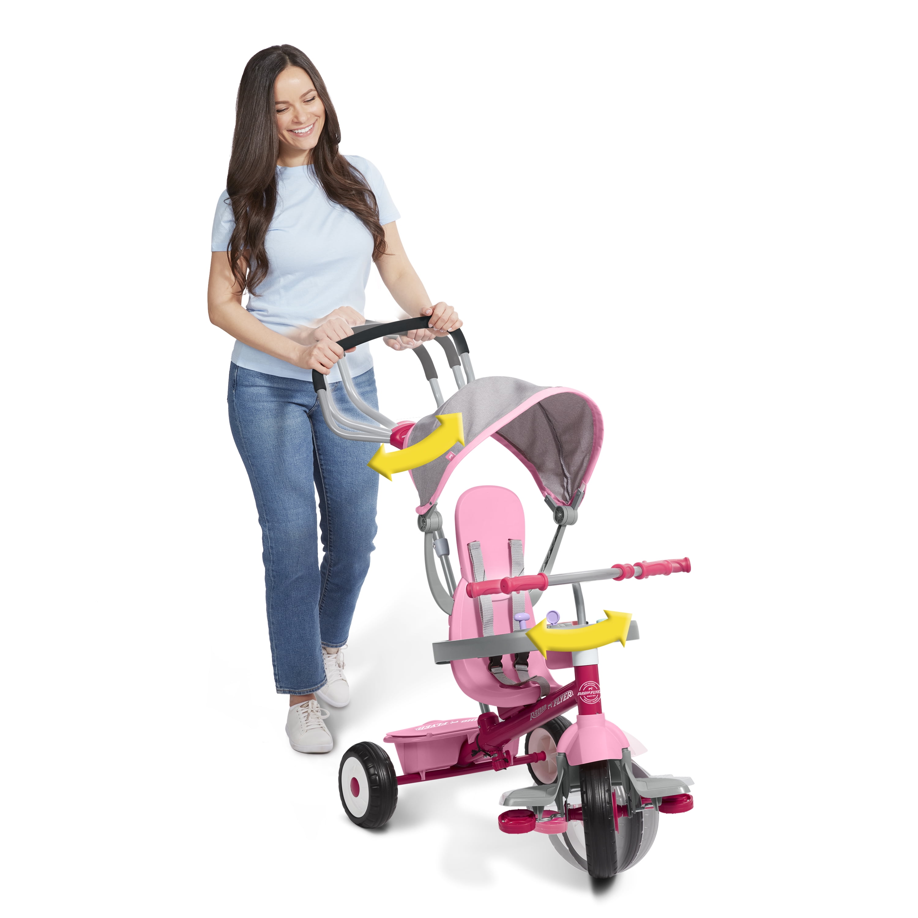 Radio Flyer Ready Ride Classic 4-in-1 Stroll 'N Trike with