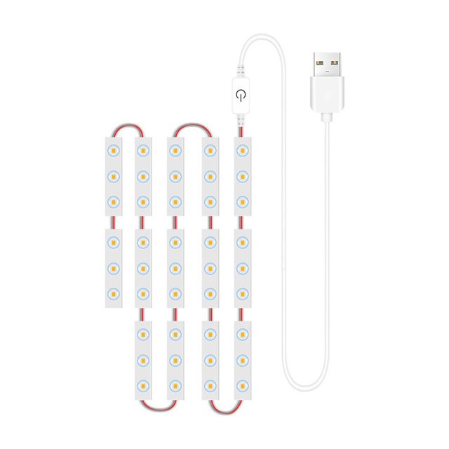 Bamboohart LED Vanity Mirror Lights - Dimmable Strip for Makeup Table & Bathroom Memory Function Timed Shutdown Stick-on Installation