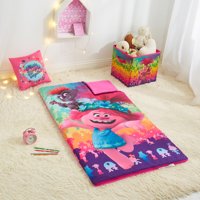 Trolls 2 Combo Set with Sleeping bag, Storage Cube and Bonus Pillow