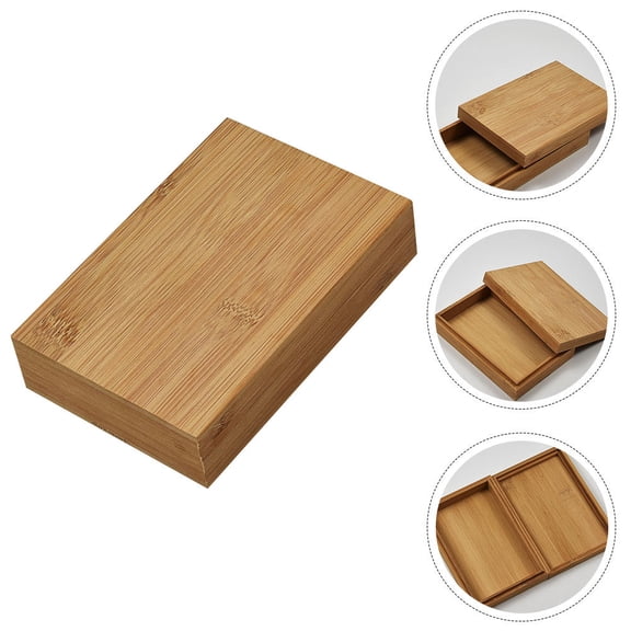 Mobutofu Tea Boxes 1Pack in Light Brown 16X11X3.8in for Tea Cake Storage