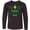 AB-Black, variant on Inktastic Happy St Paddy's Day Long Sleeve Youth T-Shirt