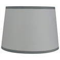 thumbnail image 3 of Urbanest Faux Silk French Drum Shade, 10x12x8.5", Eggshell With Gold Trim, 3 of 5