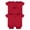 RED, variant on Baby Girl or Boy Gender Neutral Onesies Brand Cotton Rib Bodysuits, 5-Pack