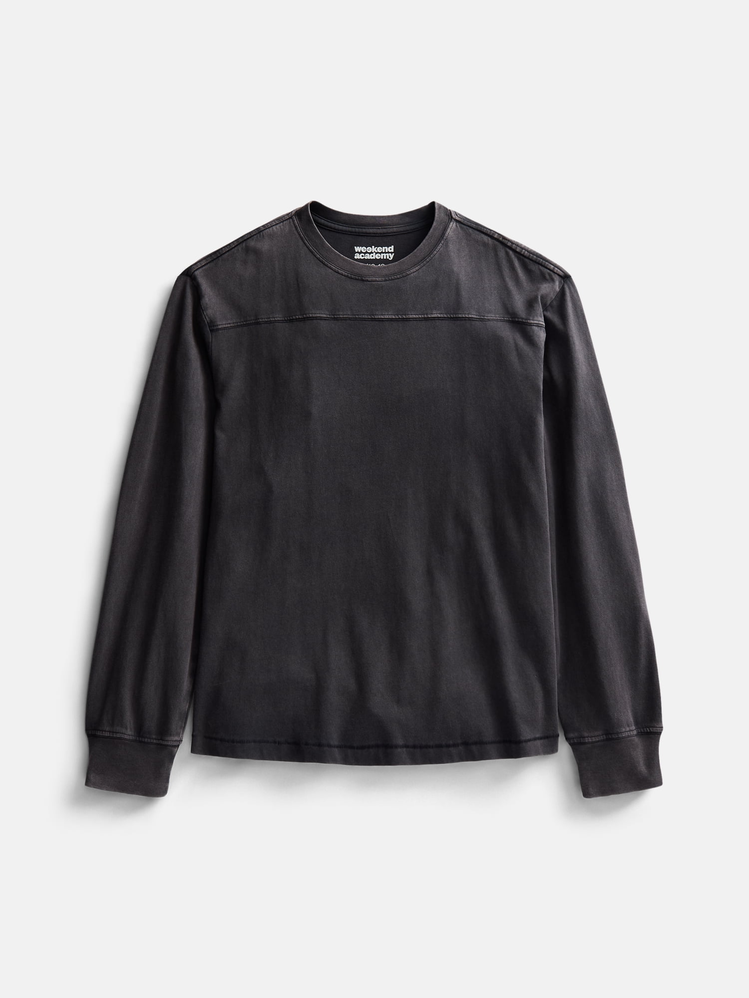 Weekend Academy Boys Football Yoke Tee with Long Sleeves, Sizes XS-XXL