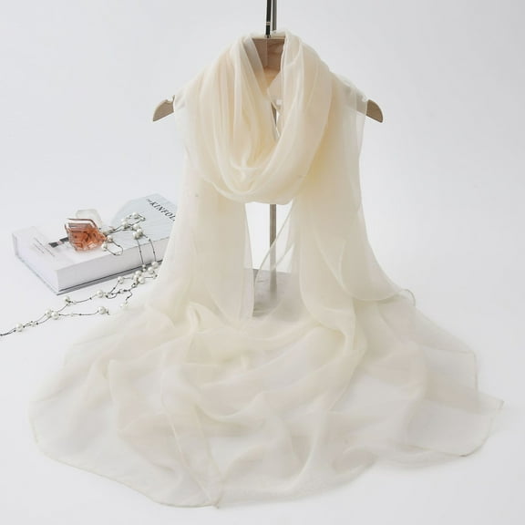 Lroveb Silk Scarf for Women Lady Scarf Soft Lightweight Thin Summer Neck Wrap Vacation Scarves