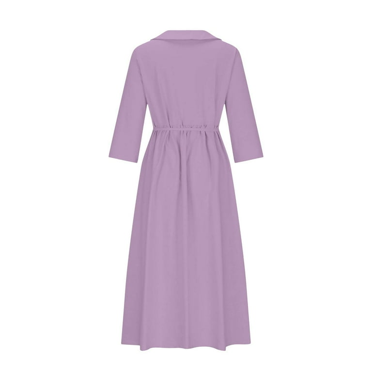 linen blend relaxed dress Women's Linen Blend Relaxed Dress