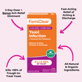 thumbnail image 5 of FemiClear Natural & Organic 2-Day Yeast Infection Ointment with External Itch Relief, 2 Tubes, 2 Applicators, 5 of 11