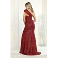 thumbnail image 2 of Women's May Queen Sparkle Dresses Burgundy 4, 2 of 5