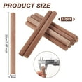 thumbnail image 6 of 10 Pcs Walnut Dowel Rods 7.9 inch Long Wood Sticks 0.7 inch Diameter Unfinished Round Sticks Wooden Carving Blocks Round Wooden Sticks for Building Model DIY Craft Supplies - Coconut Brown DIY, 6 of 6