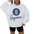 thumbnail image 3 of Women's Gameday Couture Ash Spelman College Jaguars Premium Fleece Pullover Sweatshirt, 3 of 5