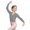 Grey, variant on Kids V Neck Pullover Knit Ballet Sweater, Fall Winter Long Sleeve Dance Warm Up Top, Gymnastics Cardigan for Girls Purple 3-5 Years