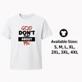 thumbnail image 2 of God Don't Play About Me Graphic T-Shirt, Unisex Classic Fit Crew Neck Tee, 2 of 9