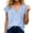Womens tops Blue, variant on Summer Solid Loose V Neck Cotton Linen Women's Top Shirt Blouse Casual Soft Breathable Flowy Black L