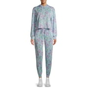 Catherine Malandrino Women's Fleece Hoodie & Sweatpants, 2-Piece Set