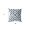 thumbnail image 5 of 18"x18" Gray Sea Blue Pink Zippered Suede Geometric Throw Pillow, 5 of 5