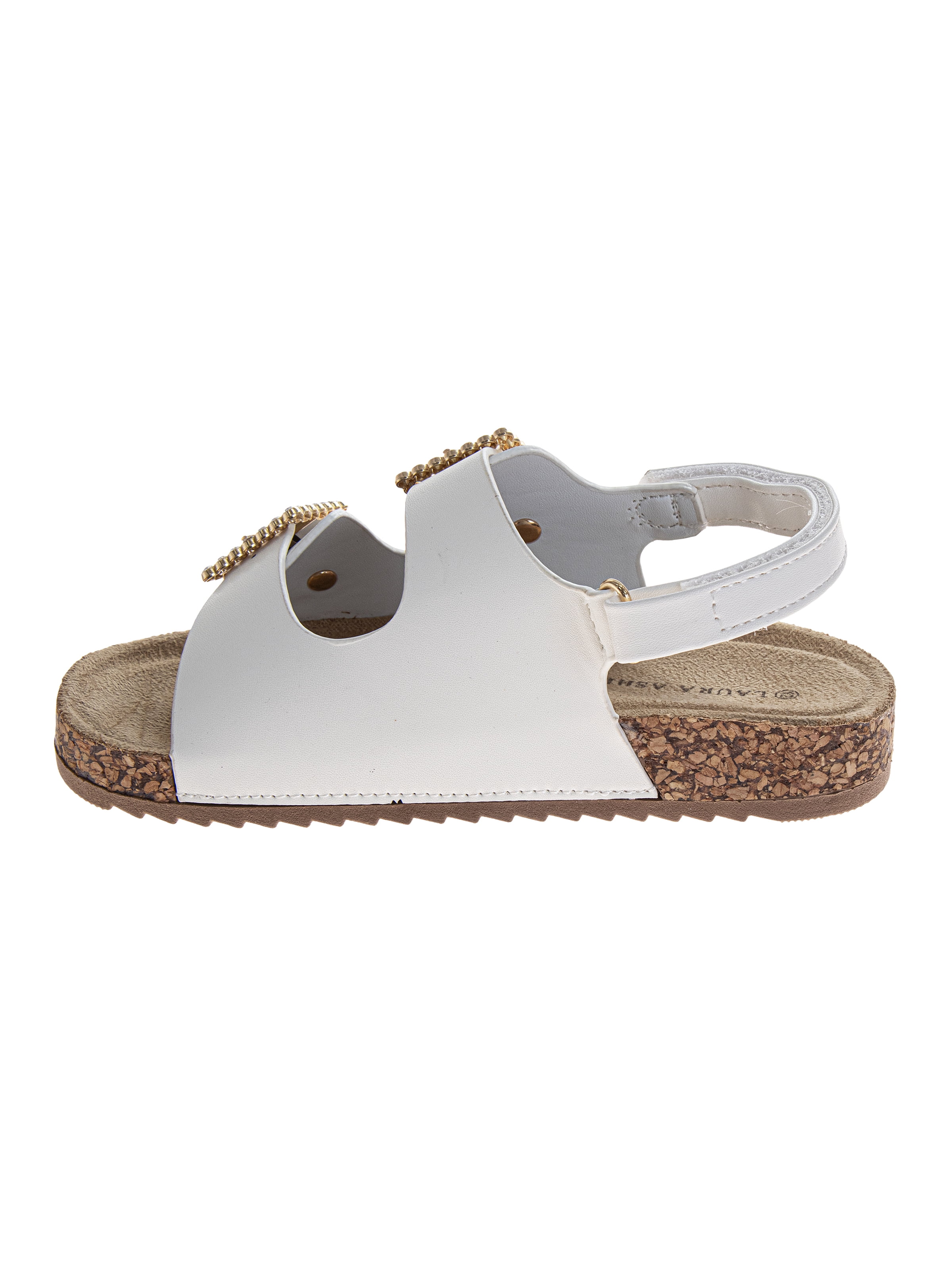 Laura Ashley Toddler Girls Double Buckle Embellish Sandals