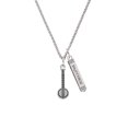 thumbnail image 2 of Delight Jewelry Silvertone Banjo Silvertone Mother Daughter Bar Charm Necklace, 23", 2 of 4