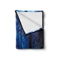 thumbnail image 2 of Night Soft Flannel Fleece Throw Blanket, Misty Nature Scene of Autumn Forest in Thuringia Germany Tranquil Woodland, Cozy Plush for Indoor and Outdoor Use, 60" x 80", Blue Green White, by Ambesonne, 2 of 6