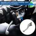 thumbnail image 3 of Unique Bargains Short Brake Clutch Levers for Aprilia ETV1000 02-07 Adjustable Motorcycle Handlebar Brake Lever T6 6061 Aluminum Alloy Silver Tone Handle Black End, 3 of 7