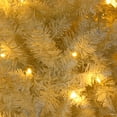 thumbnail image 4 of 6.5FT Per-lit Christmas Tree, Artificial Xmas Tree with 719 Branch Tips, Slim Pencil Christmas Tree with 250 Pre-Strung Lights for Home, Christmas Party Decor, Easy-Assembly Reusable, 4 of 8