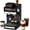 Black, variant on Mooye All-in-One Espresso Machine with Grinder, 20-Bar Espresso Maker with Milk Frother for Latte & Cappuccino, Black