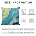 thumbnail image 5 of MLJA Throw Pillow Cover Watercolor Marble Blue Marbling Creative with Abstract Oil Waves Mix Decorative Throw Pillow Cushion Case for Home Couch Living Room Bed Sofa Car., 5 of 5