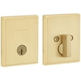 thumbnail image 7 of Kwikset 258TRCT-4S.STRKP Crosstown Single Cylinder Keyed Entry One Sided Deadbolt - Brass, 7 of 7