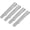 B-4 pcs Brushed Silver, variant on Skinny Tie Clip Bar Set, 2 Inch Tie Clip for Men - Wedding, Meeting, Party Gift Set